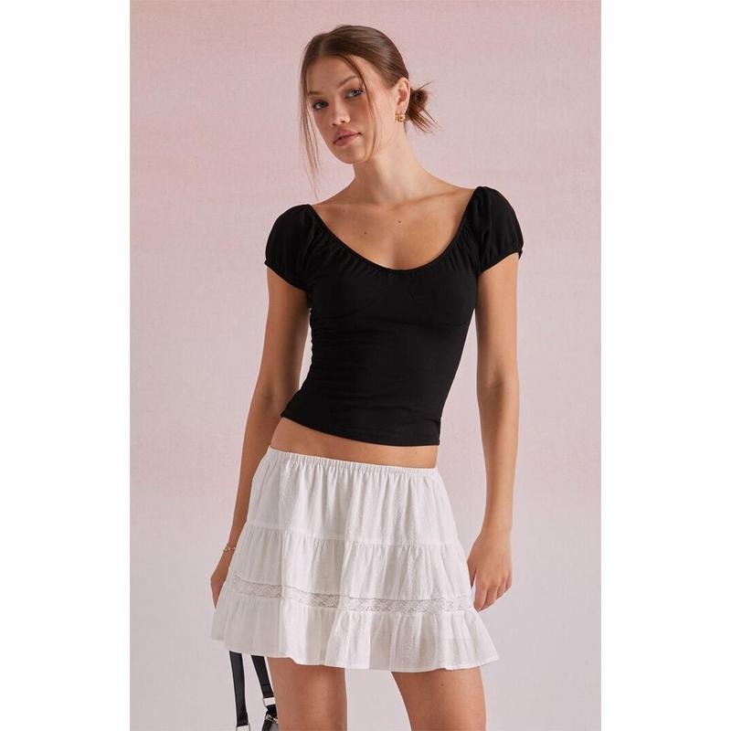 Beverly and Beck Women's Daisy Corset T-Shirt