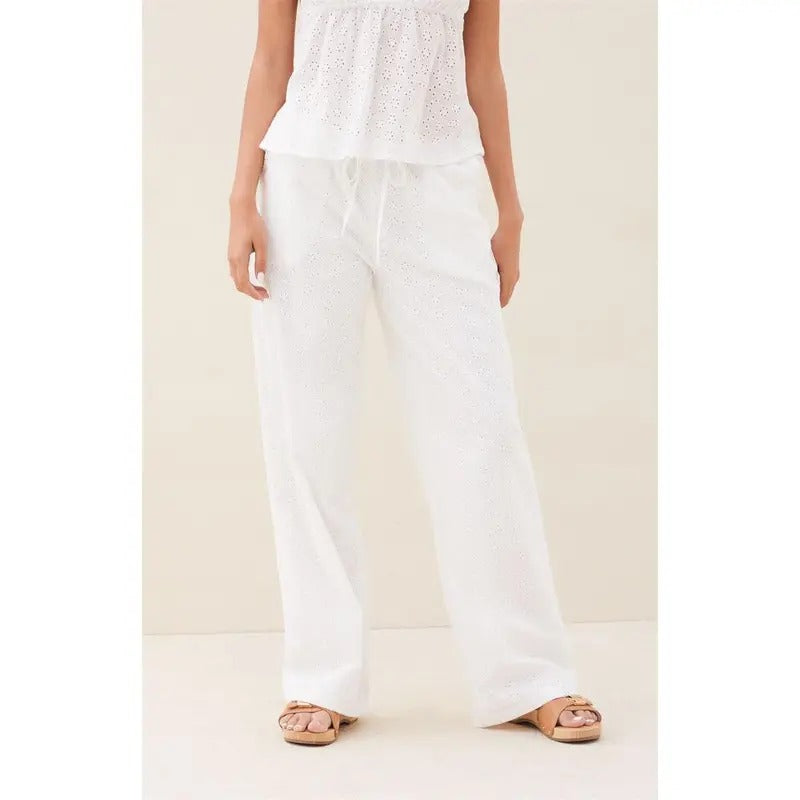 Beverly and Beck Women's Eyelet Pants