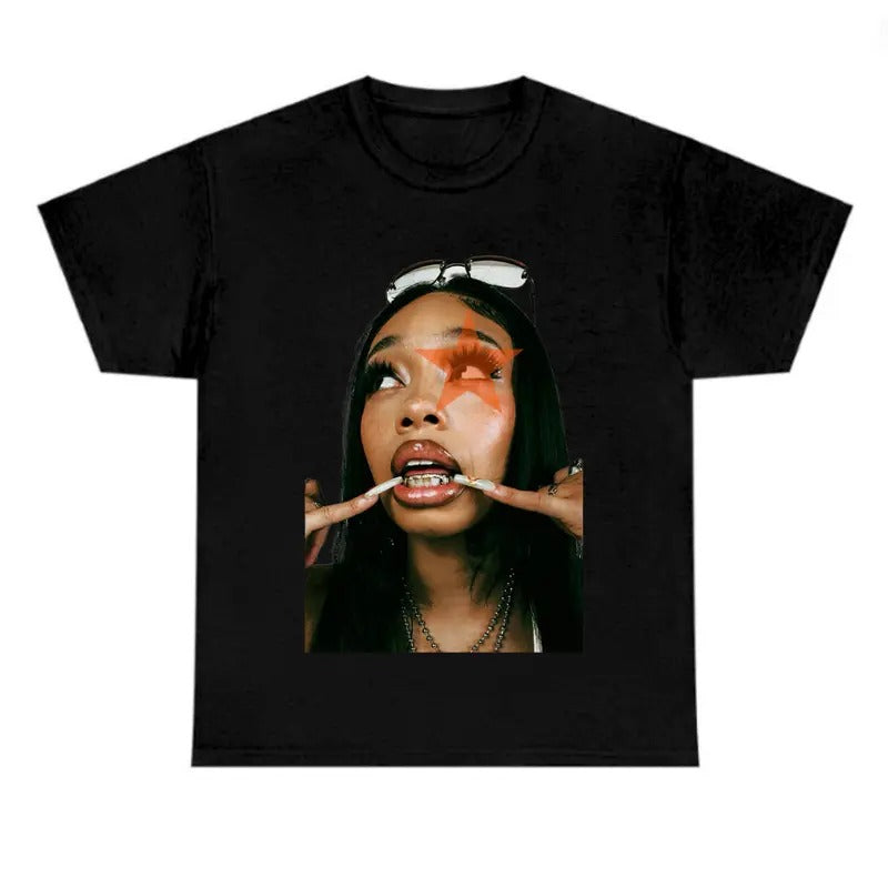 Big Face Anicyaaa Star Orange t shirt Fan Tee