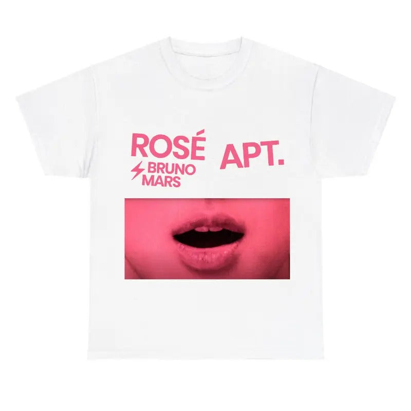 Big Face Pink Rose T-shirt, APT Graphic Fan Gift Tee