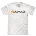 Bitcoin Cryptocurrency Logo T-Shirt - White