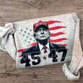 Black & Red Trump 45 47 Sweatshirt