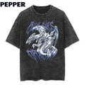 Blue-Eyes Dragon Vintage Tee Menswear Top Underwear Tshirt
