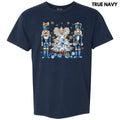 Blue Nutcracker Holiday Comfort Colors T-Shirt 'NLB'