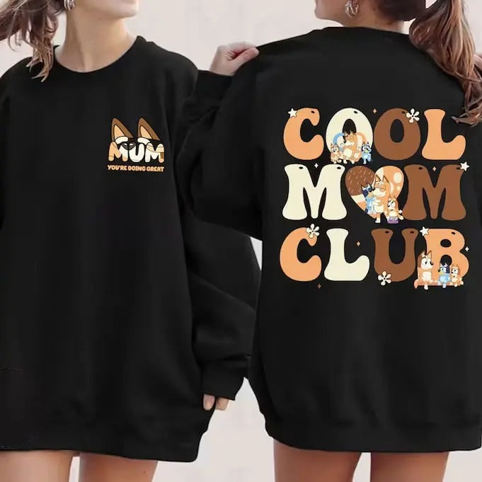 Bluey Cool Mum Club Shirt, In My Bluey Mom Era Shirt, Bluey Chilli Heeler Shirt, Bluey Mom Shirt, Bluey Mum Gift, In My Mom Era