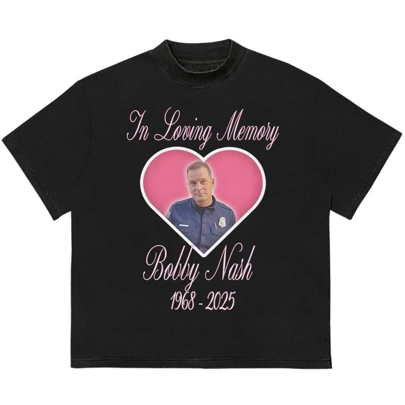 Bobby Nash Loving Memory T-Shirt Great for On-the-Go Looks Unique Design for Everyday Wear