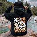 Boho Daisies, Boho Retro Floral Design Hoodie