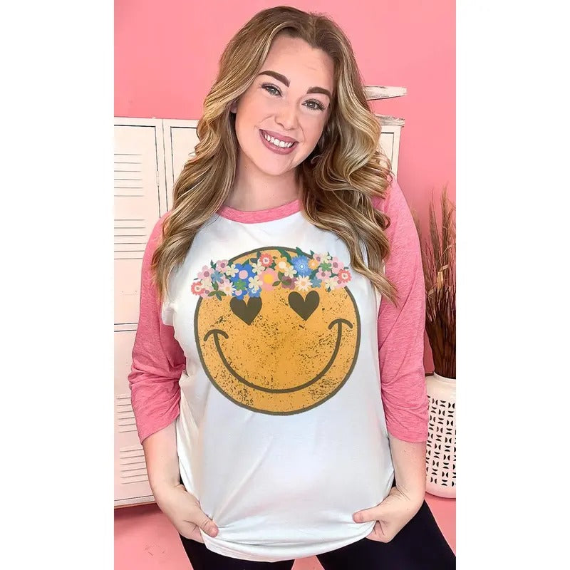 Boho Smiley Raglan