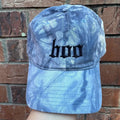 Boo - Tie-Dye Embroidered Dad Hat (Black Thread)
