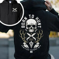 Born To Hunt 2 Side Printed T-shirt - Crewneck Sweatshirt - Hoodie, Howitzer Patriot MFG Hunterwear, Home of the Brave, Streetwear, Workwear