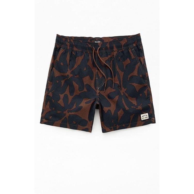 Brixton Men's Floral Everyday Stretch Hybrid 5.5" Swim Trunks