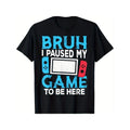 Bruh Gamer, Video Game Funny Gaming T-Shirt for Men Women, Unsex Trendy Tops Crew Neck Tee, Comfort Street Style Tee, Must-have Fashionable Autumn Tee made in usa