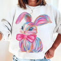 Brushstroke Bunny  DTF Transfers - THIS IS NOT A SHIRT