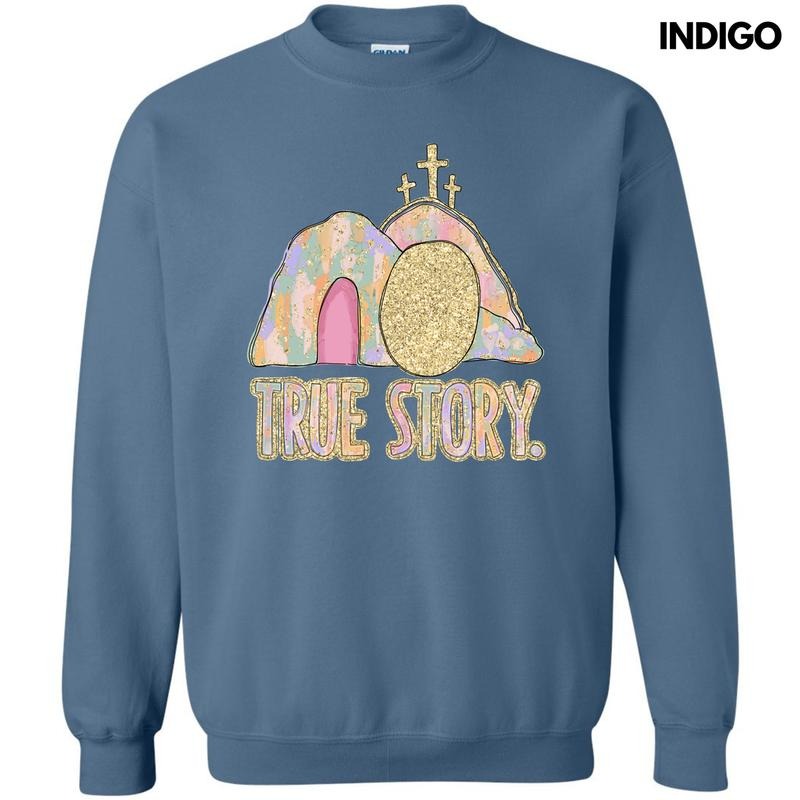 Brushstroke True Story Sweatshirt 'NLB'