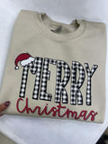Buffalo Plaid Merry Christmas Sweatshirt