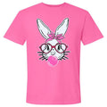 Bunny With Glasses Patch Comfort Colors T-Shirt