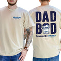 Busch Light Dad Bod Powered By Busch Light 2 Sided T-Shirt - Sweatshirt - Hoodie, Drinking Graphic Tee, Beer Drink Shirt For Daddy, Funny Drinking Tee, Casual Cotton Top, Classic Men's Graphic Tees