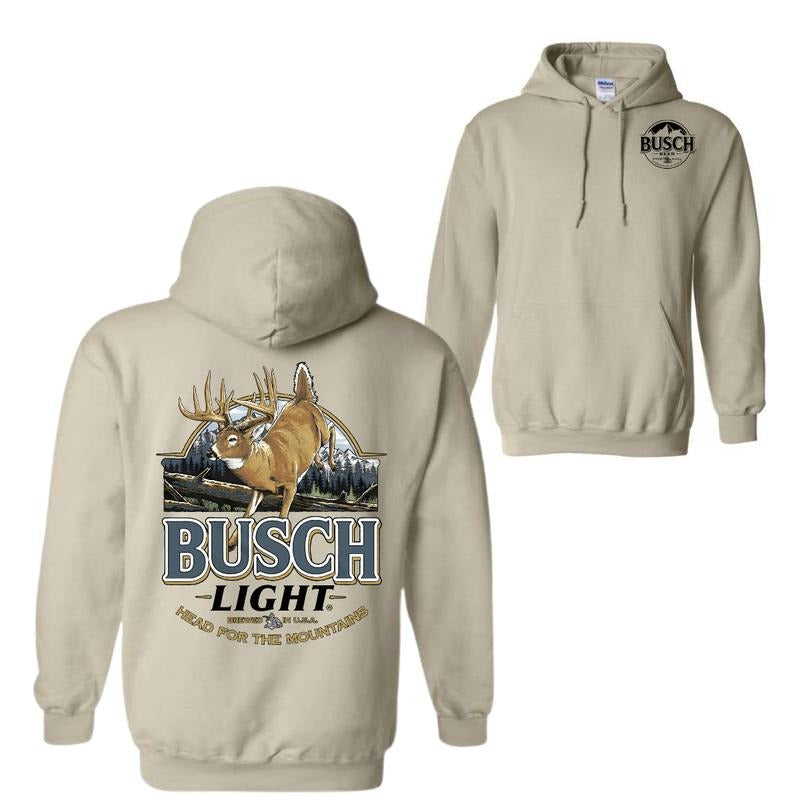 Busch Light, Head for the Mountains, Hunter Beer, Beer Shirt