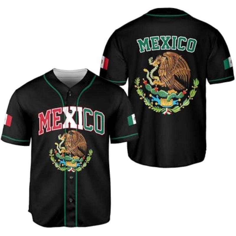 CHIARA CONTI Men's Mexico Baseball Jerseystyle{n002}2