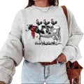 COW CHRISTMAS Chicken Sweatshirt Unisex T-shirt Hoodie xmas Funny 2024 2025 Cotton Pullover Womenswear Day