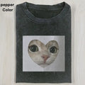 CUTE CAT - LOVE CAT Baby Tee, Cat Meme Crop Top, Funny Crop Top, Unisex Meme Cringe Funny Dumb Shirt, Menswear Womenswear Streetwear
