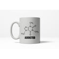 Caffeine Addicted Funny Nerdy Science Ceramic Coffee Drinking Mug 11oz Cup Funny Coffee Mugs Ceramic Printed Drinkware Cup