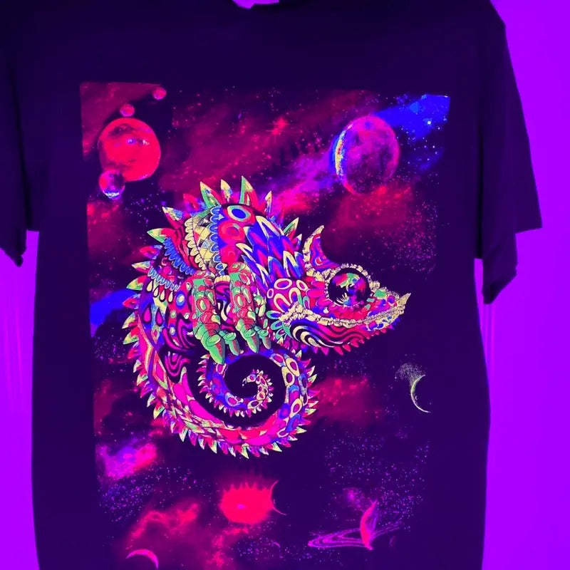 Camaleon T-shirts Black Cotton Slim-fitting