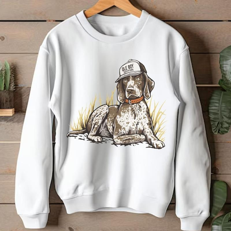 Camo Old Boy Outfitters Crewneck Sweater, Hunting Season Unisex Shirt