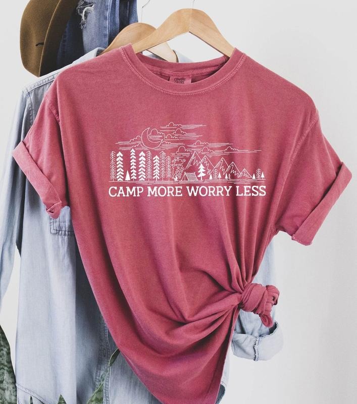 Camp More Worry Less T-Shirtstyle{n002}2