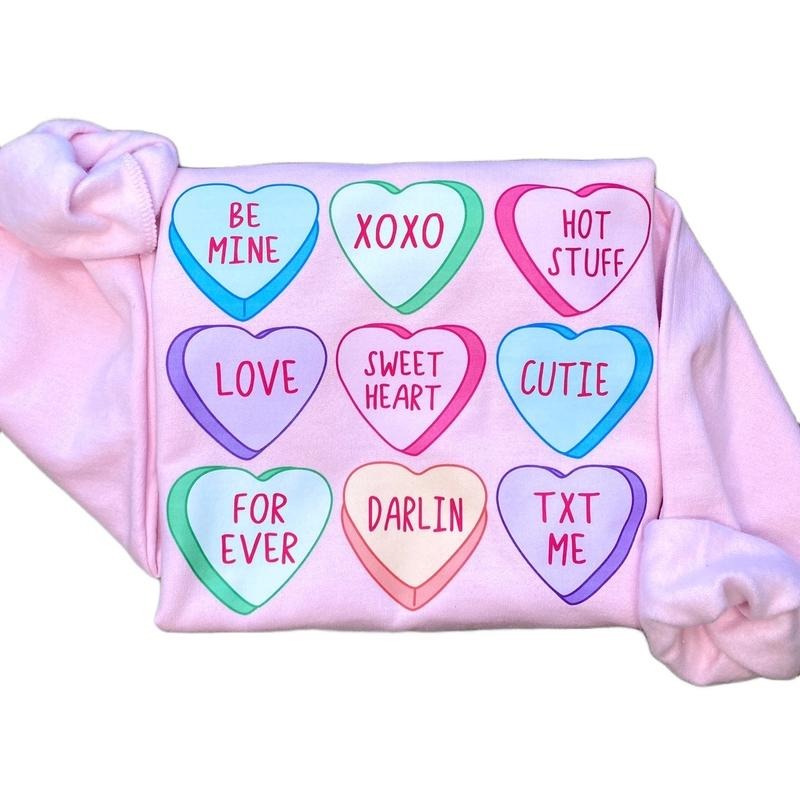 Candy Conversation Hearts Sweatshirt