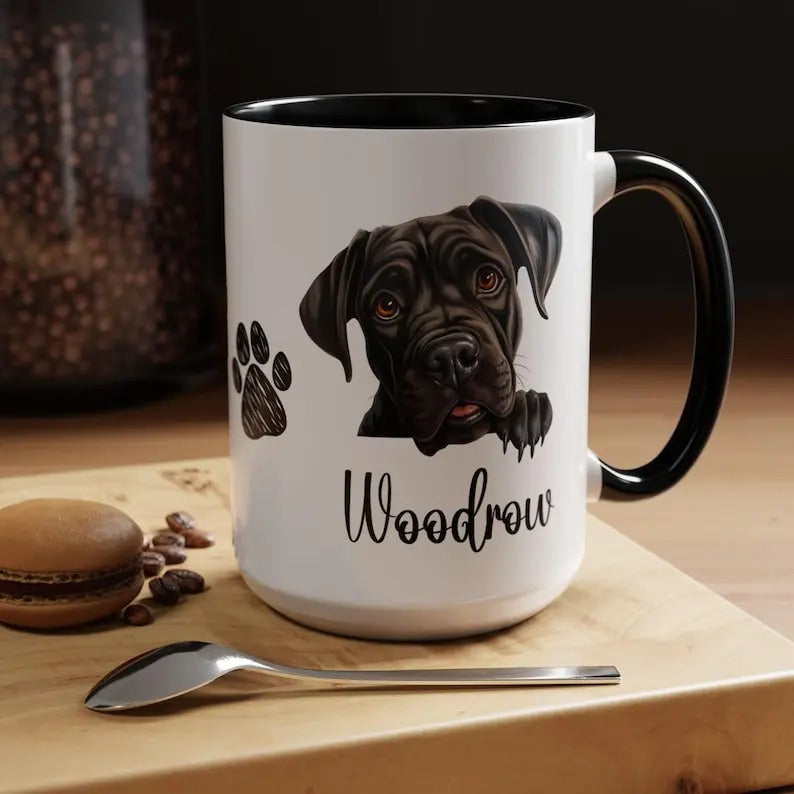 Cane Corso Dog Coffee Mug, Personalized Mug, Dog Gift Custom Ceramic Mug