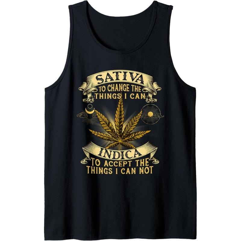 Cannabis Weed Leaf Tank Top