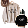 Cat Mom Sweatshirt, Cat Mama Sweatshirt for Women