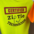 Certified Zip Tie Technician short sleeve shirt Cotton Menswear Soft T-Shirt