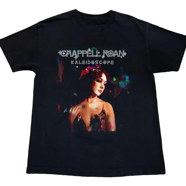 Chappell Roan Short Sleeve Music Shirt Black Shirt Cotton Tee