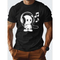 Character headphones G500 cotton men's T-shirt with comfortable fit Made in USA