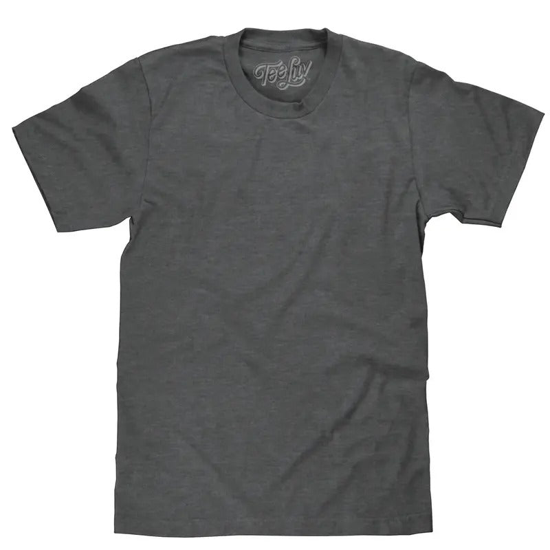 Charcoal Heather Blank T-Shirt - Gray