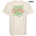 Checkered Lucky Shamrock Comfort Colors T-Shirt