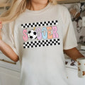 Checkered Soccer DTF Transfers - THIS IS NOT A SHIRT