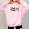 Cherry Bow Coquette Mama Hoodie, Coquette Cherry  Mama Graphic Hoodies, Checkered Bow Cherries Mom Hoodie, Gift For Mom, Mother's Day Gifts