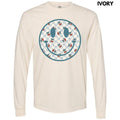 Cherry Checkered Happy Face Long Sleeve Comfort Colors T-Shirt 'NLB'