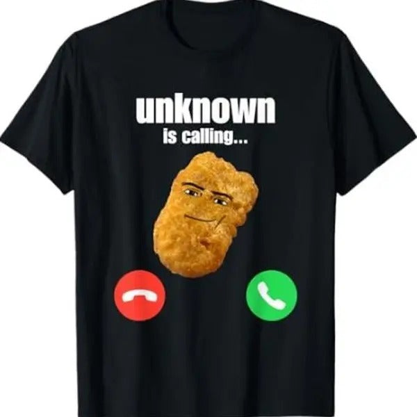 Chicken Nugget Man Face Cowboy Meme T-Shirt