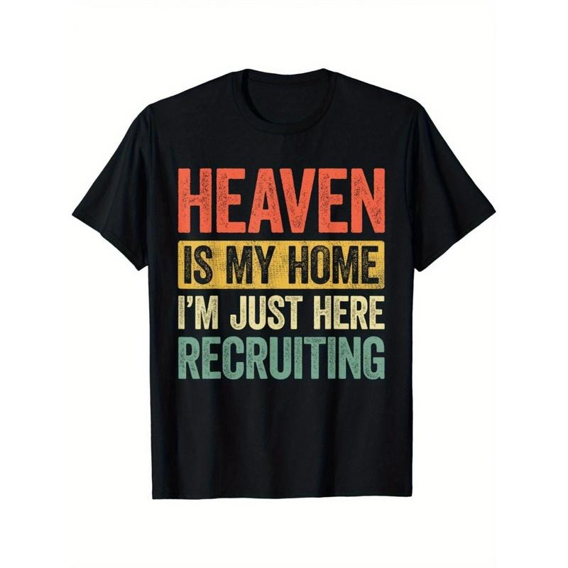 [Christian Jesus Gift Tee] Christian Jesus Gift Creative T-shirt - Heaven Is My Home Made in USA