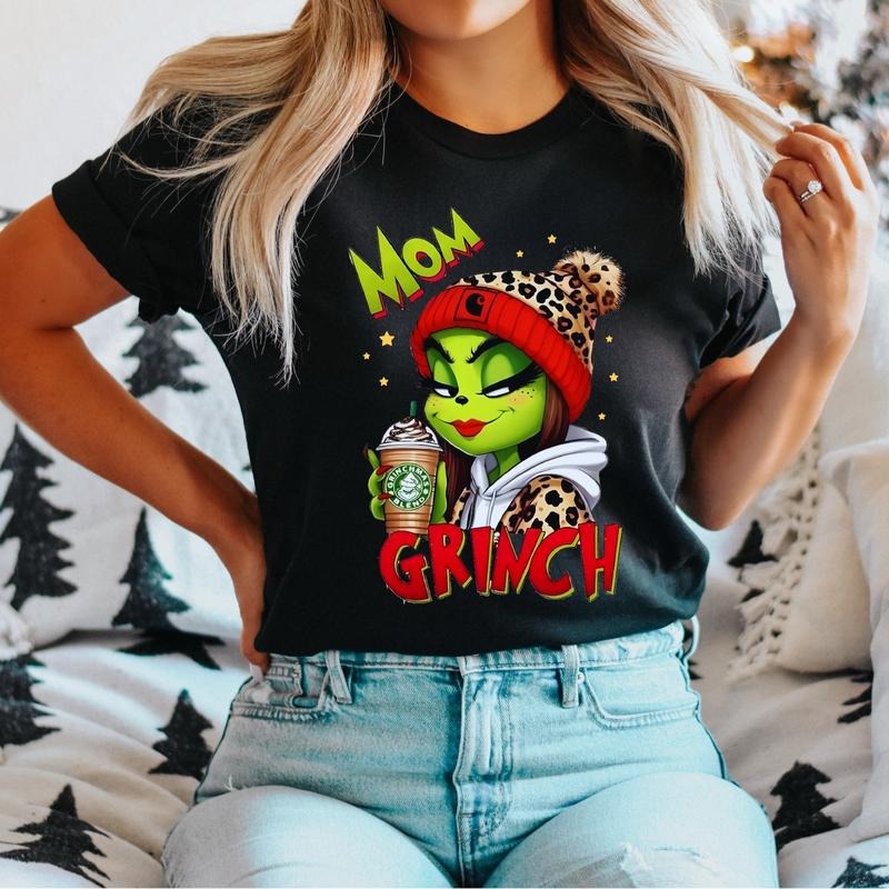 Christmas Mom T-Shirt, Family Christmas Shirt, Cute Christmas Gifts Tee, Christmas Party Tee, Christmas Holiday Shirt, X-mas Mom Short Sleeve.