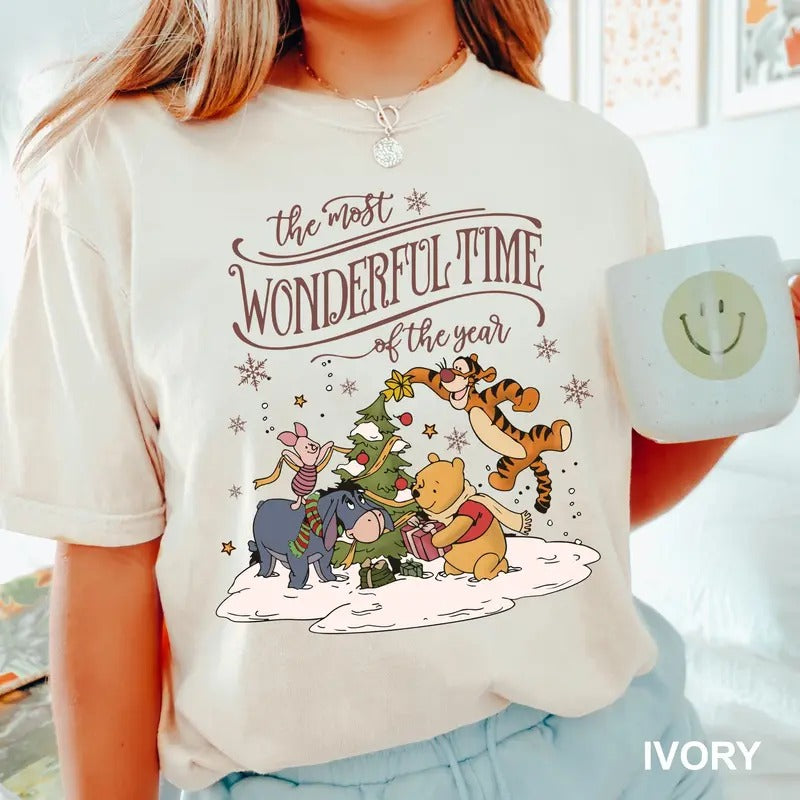 Christmas Shirt, Winnie Christmas Shirt, Friends Christmas Shirt