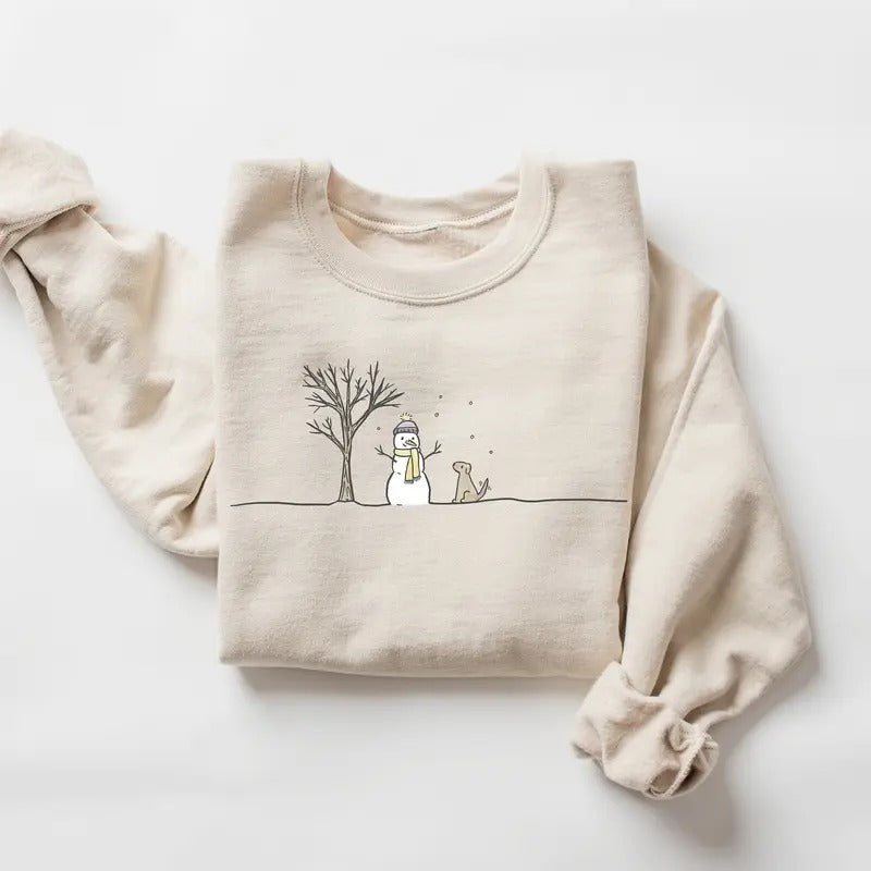 Christmas Snowman Sweatshirt, Christmas Sweatshirt, Snowman Shirt, Snowman T-Shirt, Christmas Crewneck, Christmas Shirts for Women