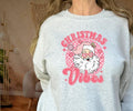 Christmas Vibes Santa Crewneck Sweatshirt