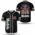Cinco de Mayo Modelo Skull Holiday Baseball Jersey, Modelo Beerstyle{n002}2