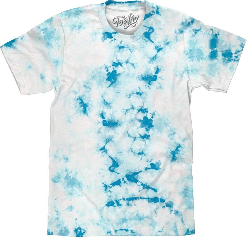 Cloud Wash T-Shirt - Blue Tie Dye