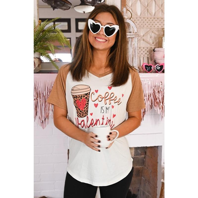 Coffee is My Valentine V-Neck